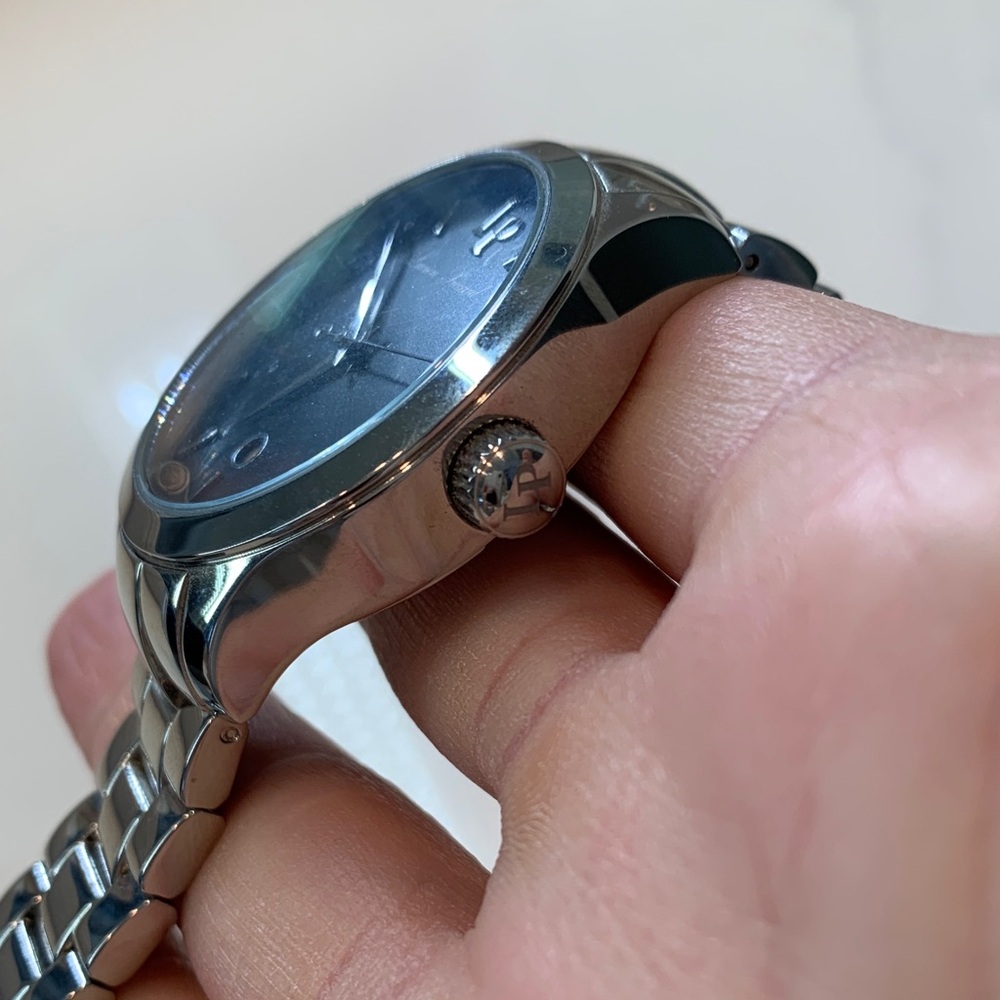 Lucien Piccard Black Dial Silver Watch - Picture 7 of 16